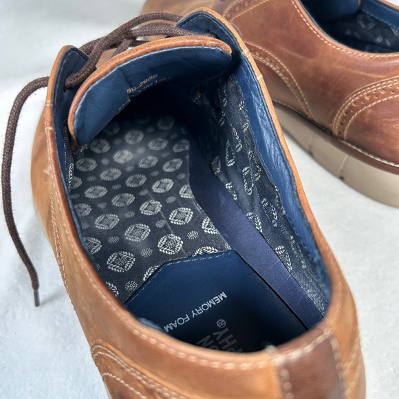 Johnston & Murphy Prentiss Derby Oxford Hybrid Dress Shoe Men 13M Brown Leather - Picture 10 of 10